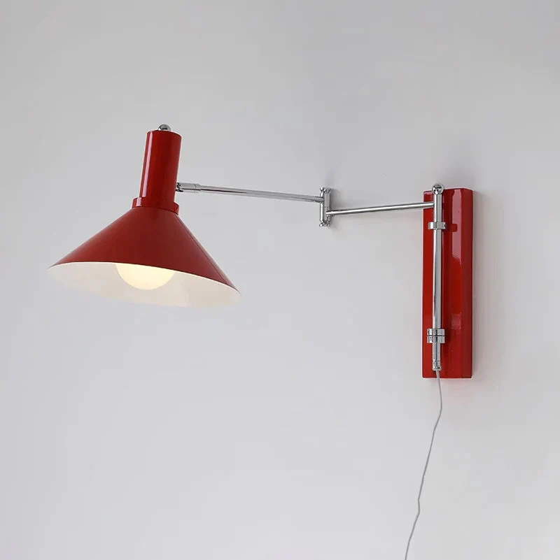 Verstelbare Metalen Wandlamp met Gelede Arm Industriële Stijl Muurverlichting Moderne Leeslamp | Sansoti