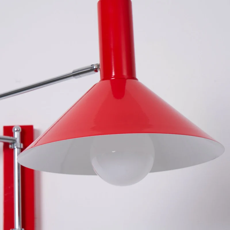 Verstelbare Metalen Wandlamp met Gelede Arm Industriële Stijl Muurverlichting Moderne Leeslamp | Sansoti