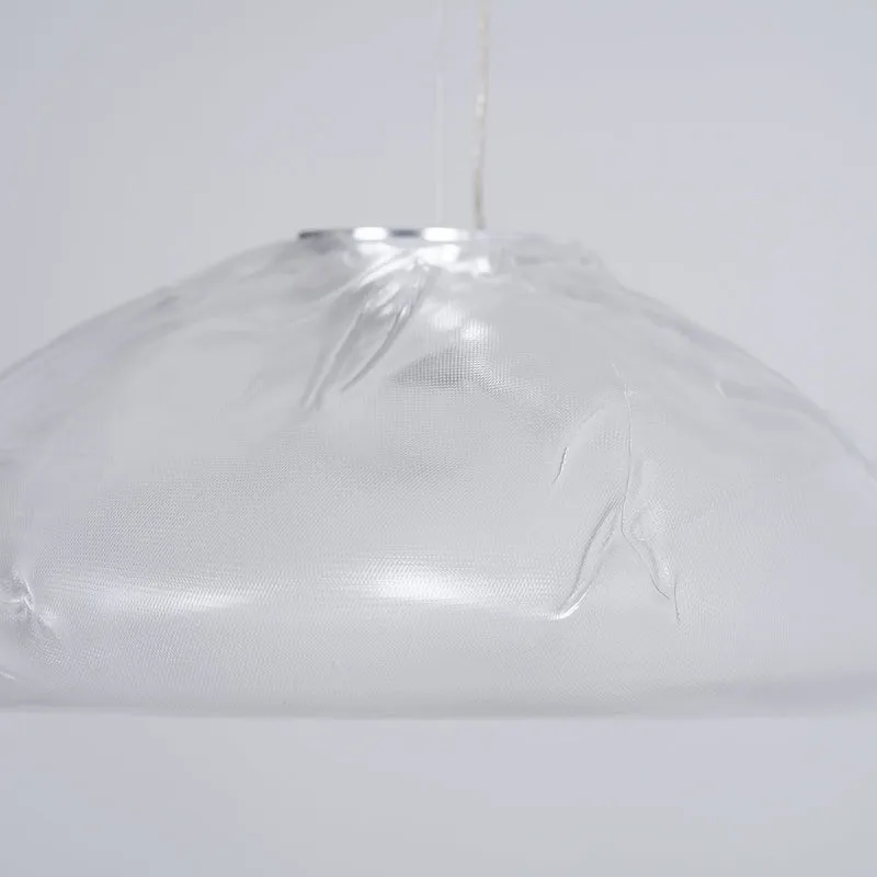 Glazen Hanglamp met Organische Textuur Transparant Rookgrijs Amber | Sansoti