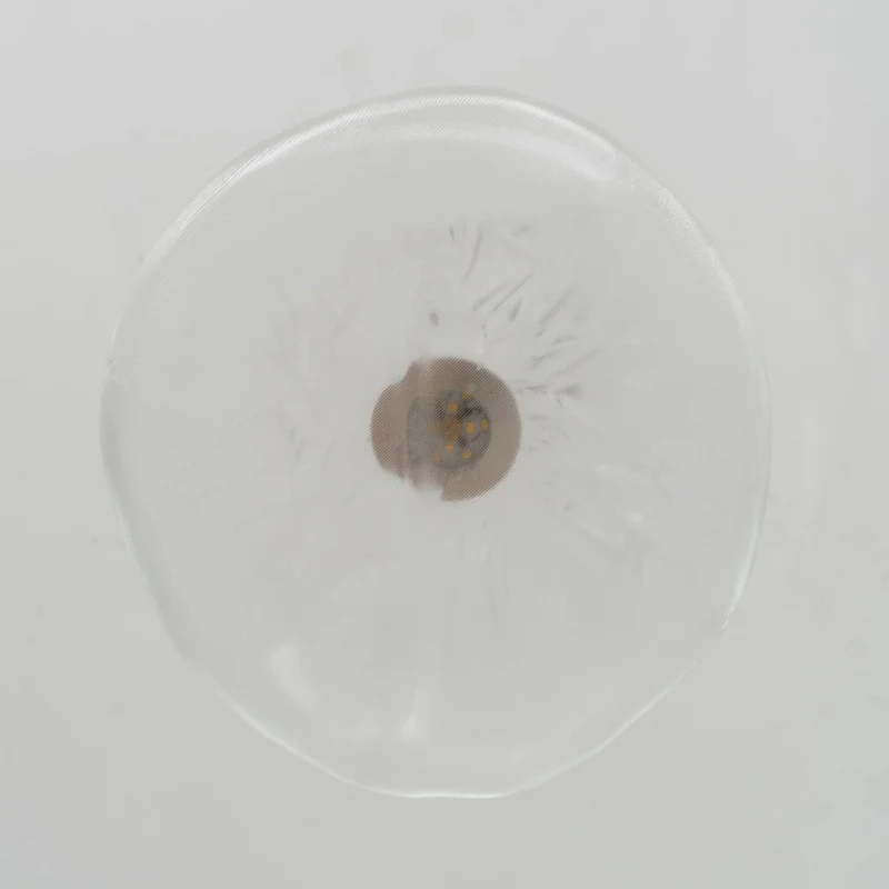 Glazen Hanglamp met Organische Textuur Transparant Rookgrijs Amber | Sansoti