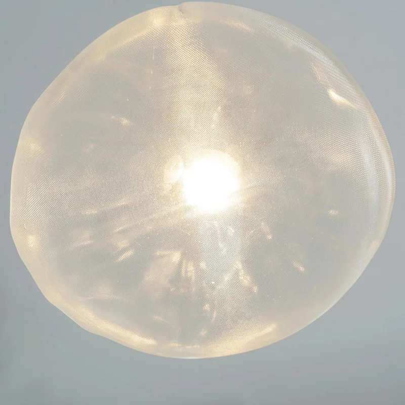 Glazen Hanglamp met Organische Textuur Transparant Rookgrijs Amber | Sansoti