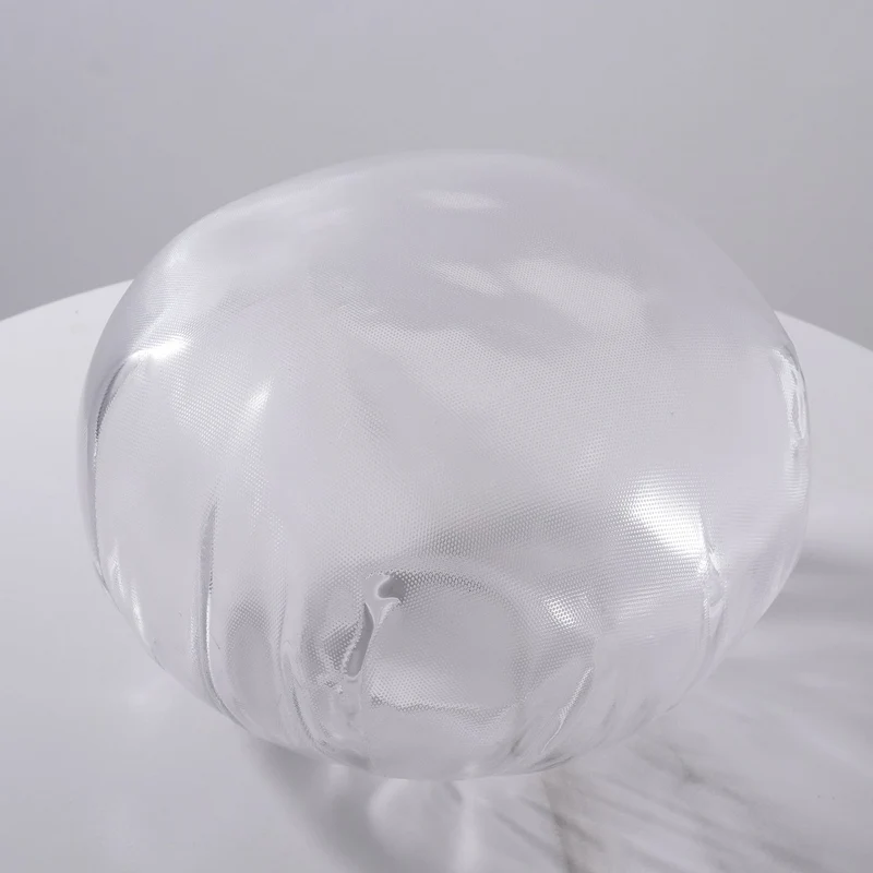 Glazen Hanglamp met Organische Textuur Transparant Rookgrijs Amber | Sansoti