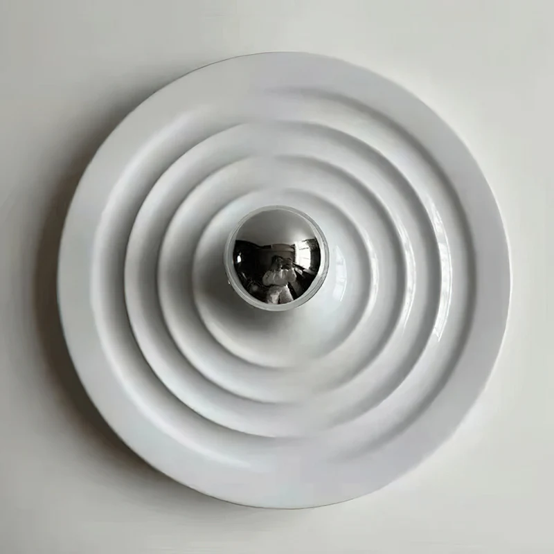 Moderne Disc Wandlamp Ijzer Wit Zwart Oranje Nikkel Messing Plafondlamp Dubbelfunctie Porches Patio Interieur Verlichting | Sansoti