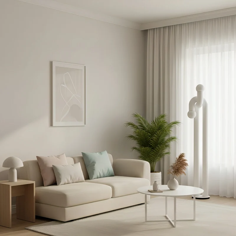Moderne Staande Boogvorm Lamp met Twee Glazen Bollen – Decoratieve Dubbele Verlichting voor Woonkamer | Sansoti