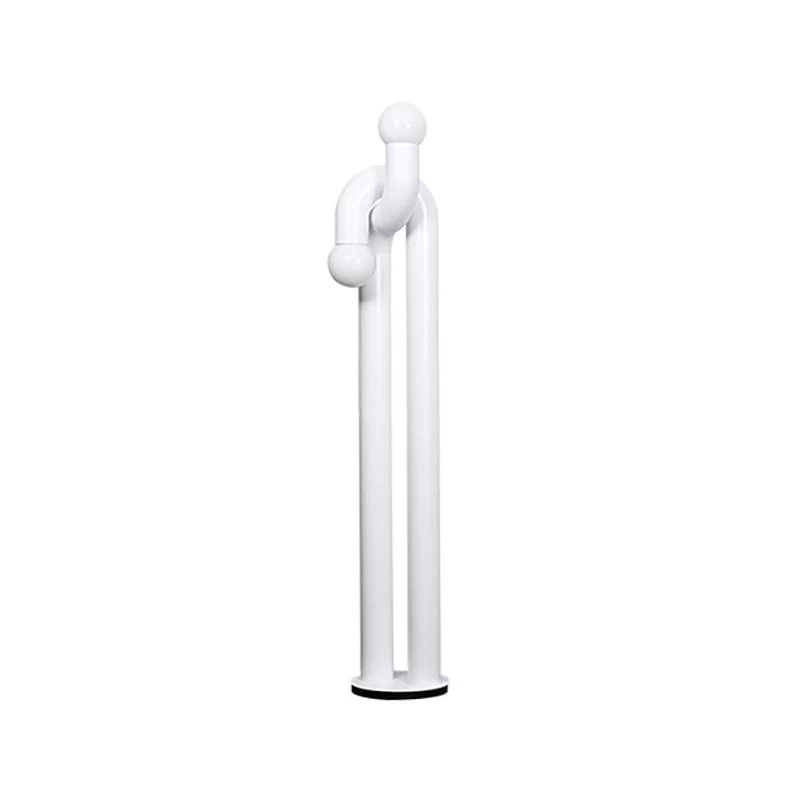 Moderne Staande Boogvorm Lamp met Twee Glazen Bollen – Decoratieve Dubbele Verlichting voor Woonkamer | Sansoti