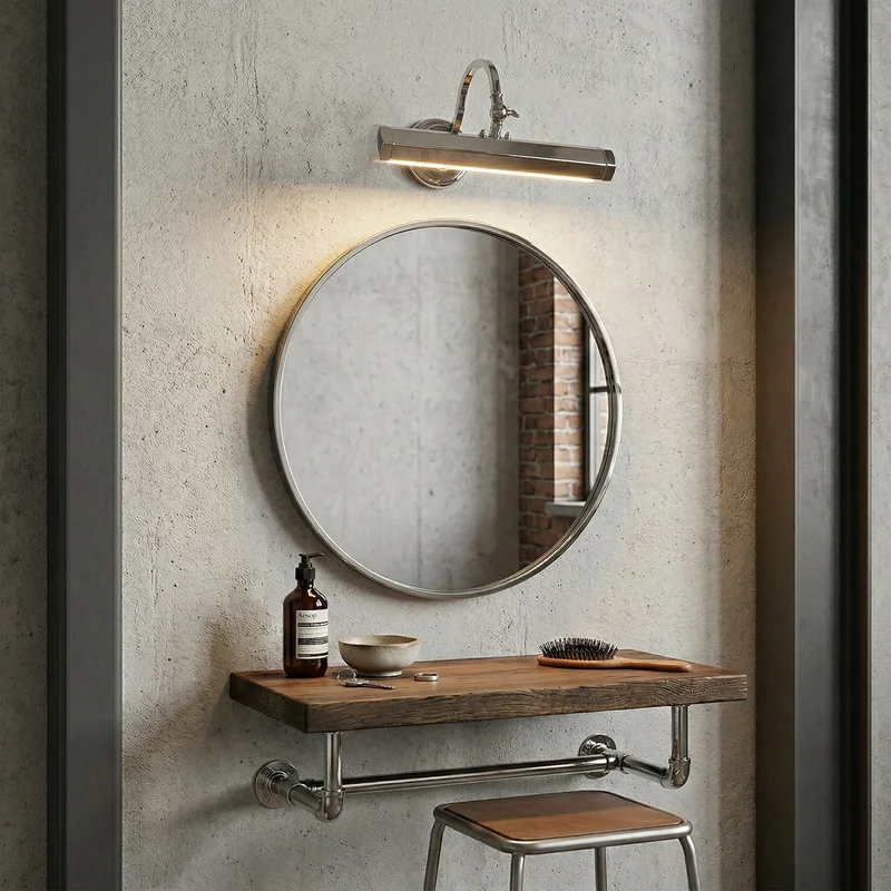 Verstelbare Design Wandlamp met Zwanenhals – IJzeren Picture Light met G9 Fitting in Chroom, Zwart of Koper | Sansoti