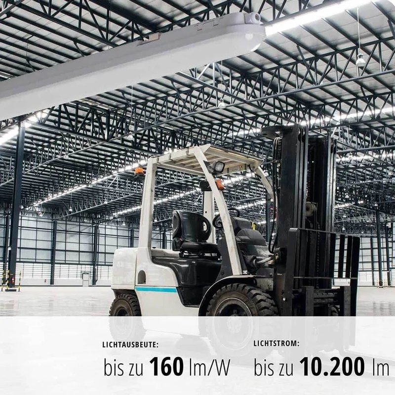 LED Wannenleuchte staubdicht 6400lm 147,5cm IP65
