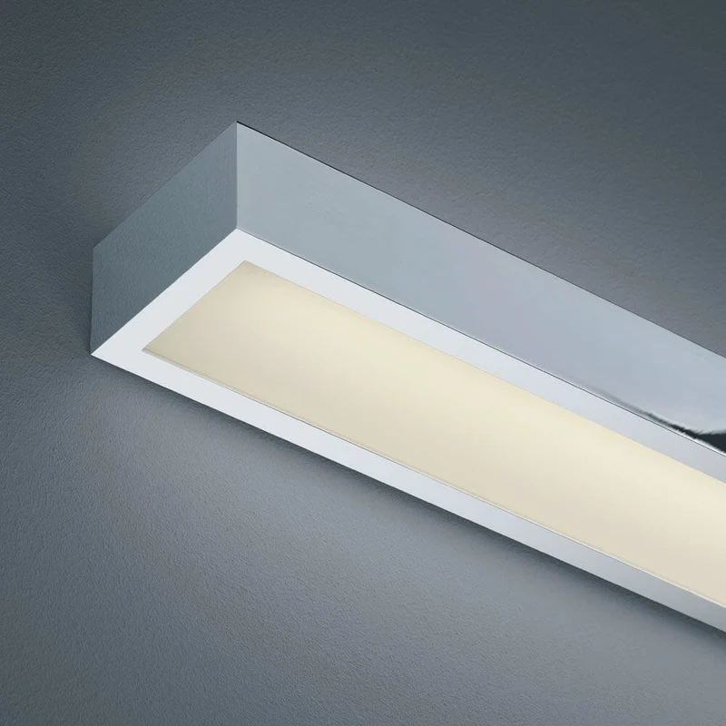 LED Wandleuchte Theia Lichtboard 120cm IP44 Chrom, Glas