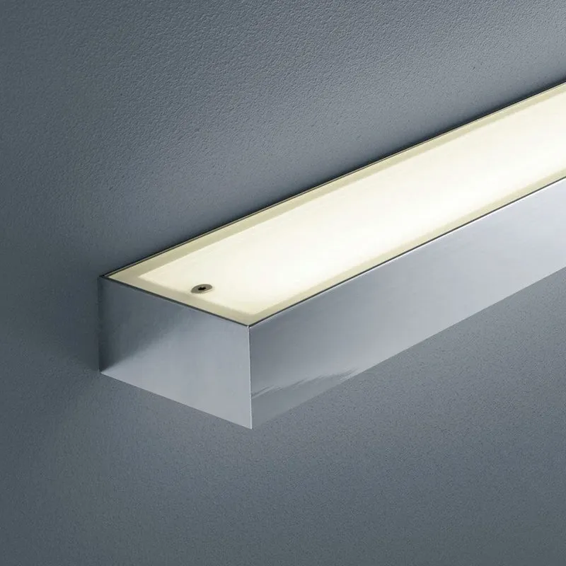 LED Wandlampe Theia Lichtboard 60cm IP44 Chrom, Glas