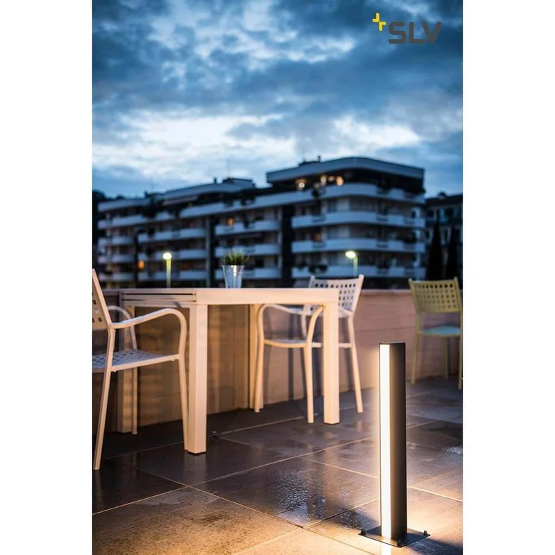H-Pol Wege- & Standleuchte Zweiflammig LED 3000K Anthrazit 66cm