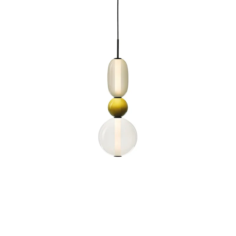 Glazen Hanglamp met Handgeblazen Kappen – Moderne Verlichting met Ambachtelijk Glaswerk | Sansoti