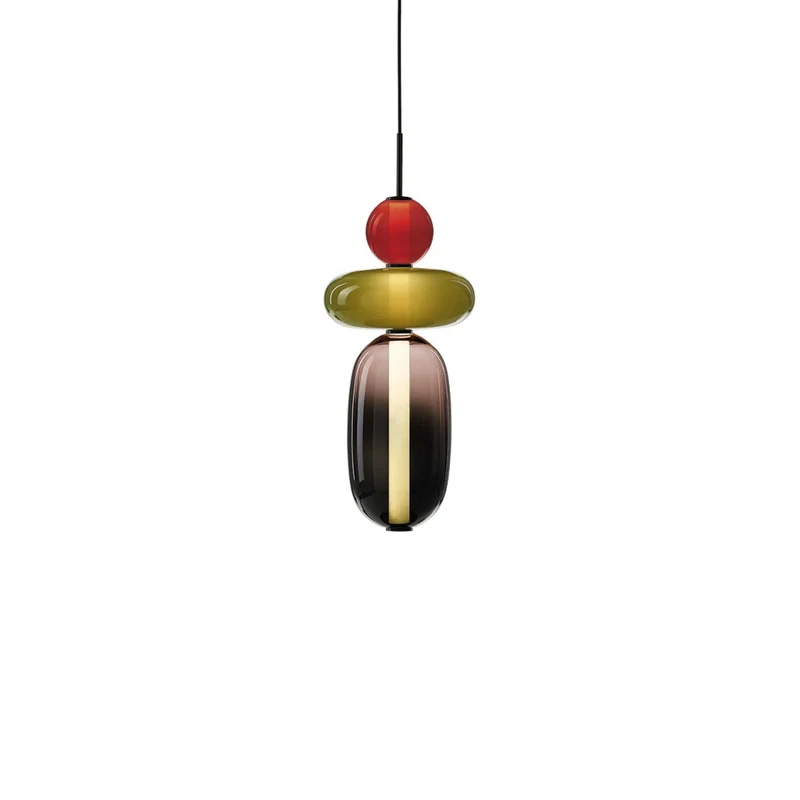 Glazen Hanglamp met Handgeblazen Kappen – Moderne Verlichting met Ambachtelijk Glaswerk | Sansoti