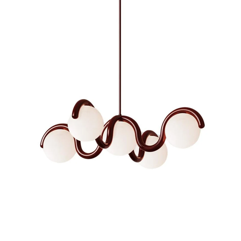Moderne Kroonluchter met Messing en Glas – Artistieke Verlichting voor Eetkamer en Woonkamer | Sansoti