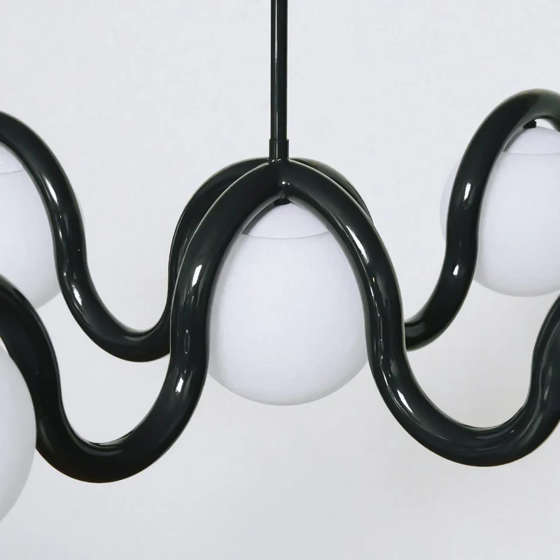 Moderne Kroonluchter met Messing en Glas – Artistieke Verlichting voor Eetkamer en Woonkamer | Sansoti