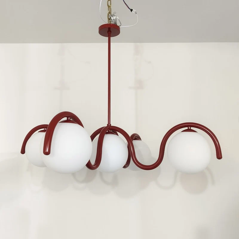 Moderne Kroonluchter met Messing en Glas – Artistieke Verlichting voor Eetkamer en Woonkamer | Sansoti