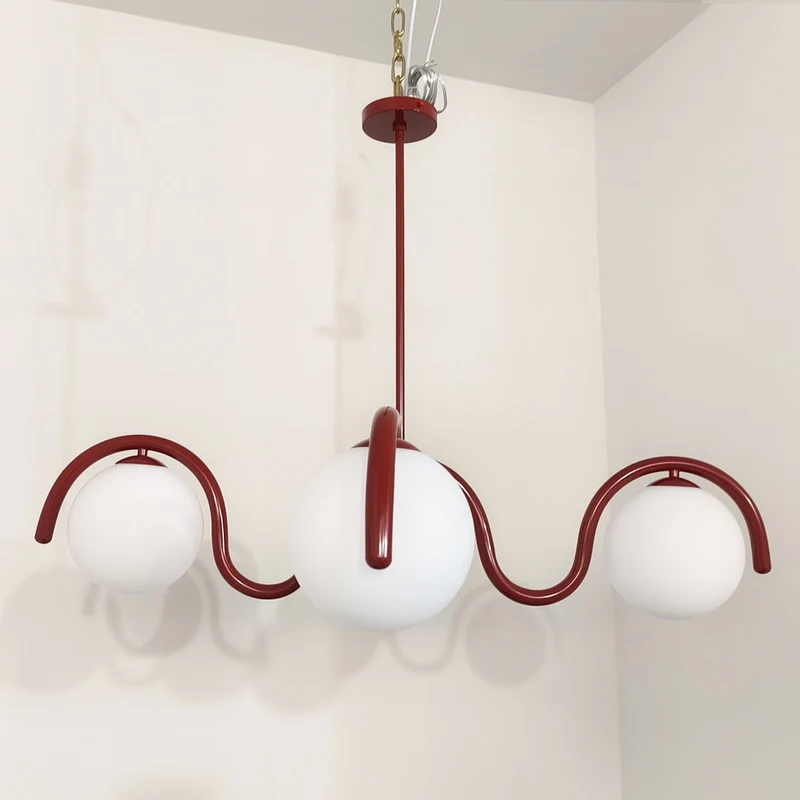 Moderne Kroonluchter met Messing en Glas – Artistieke Verlichting voor Eetkamer en Woonkamer | Sansoti