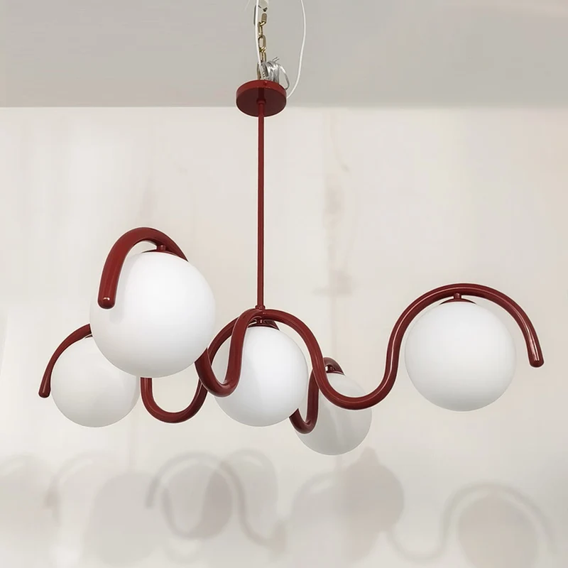 Moderne Kroonluchter met Messing en Glas – Artistieke Verlichting voor Eetkamer en Woonkamer | Sansoti