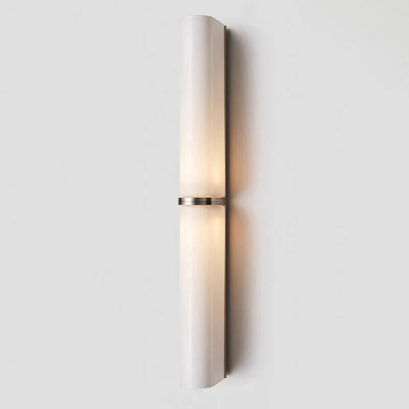 Smalle Buis Wandlamp met Glazen Kap – Moderne Wandverlichting voor Hal en Woonkamer | Sansoti