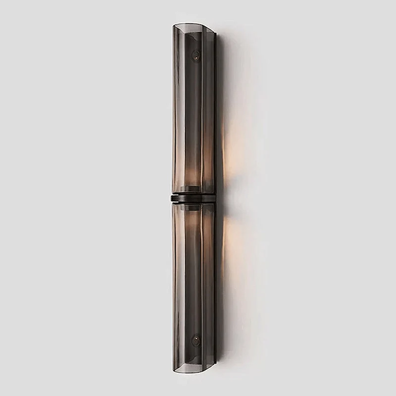 Smalle Buis Wandlamp met Glazen Kap – Moderne Wandverlichting voor Hal en Woonkamer | Sansoti