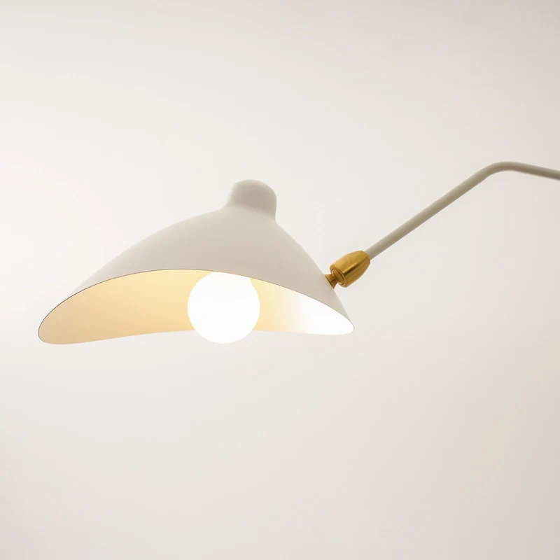 Verstelbare Spinlamp Multi-Arm Plafondlamp Industriële Design Messing Details Zwart Wit Scandinavisch Modern | Sansoti