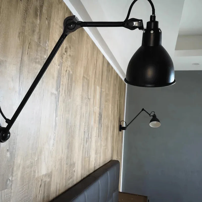 Verstelbare Wandlamp Zwart Mat 15cm Breedte Met Scharnierende Arm Voor Leeshoek Kantoor Werklamp Modern Design | Sansoti