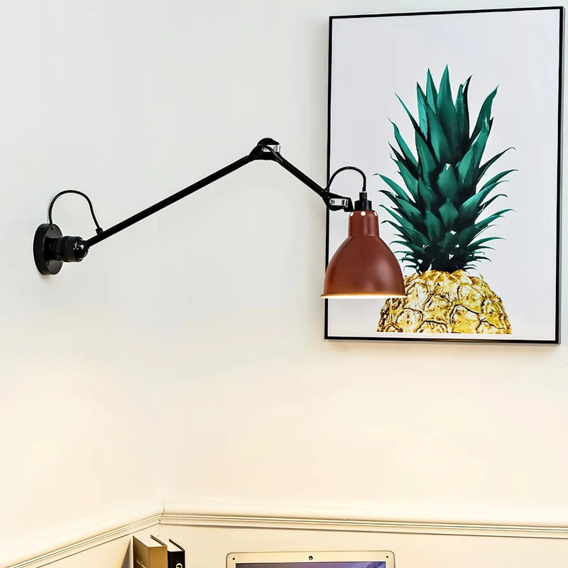 Verstelbare Wandlamp Zwart Mat 15cm Breedte Met Scharnierende Arm Voor Leeshoek Kantoor Werklamp Modern Design | Sansoti