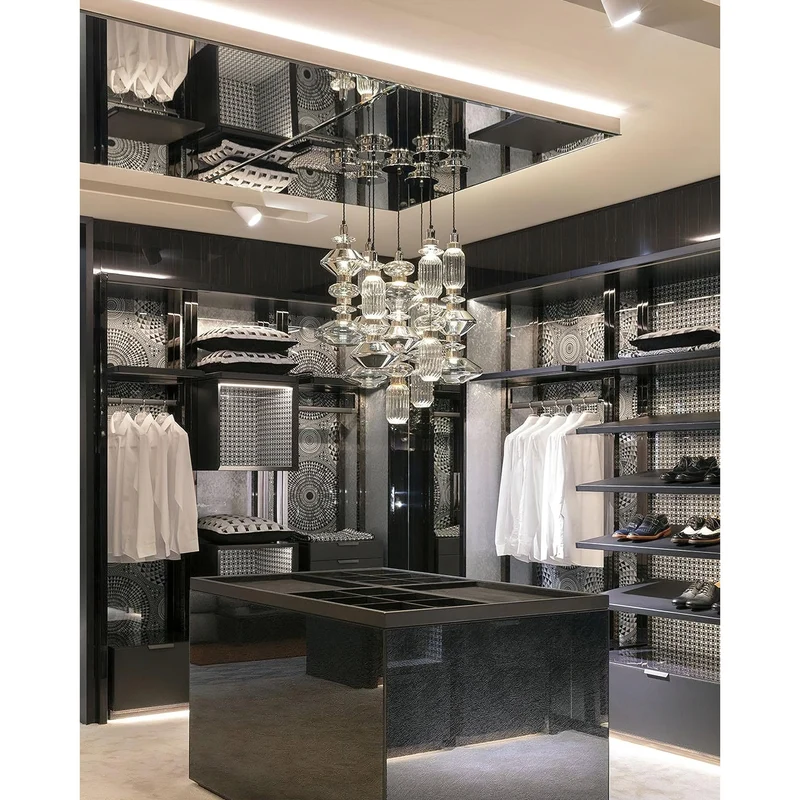 Glazen Hanglamp met Koperen Afwerking en Elegante Bolvorm voor Woonkamer en Eetkamer | Sansoti