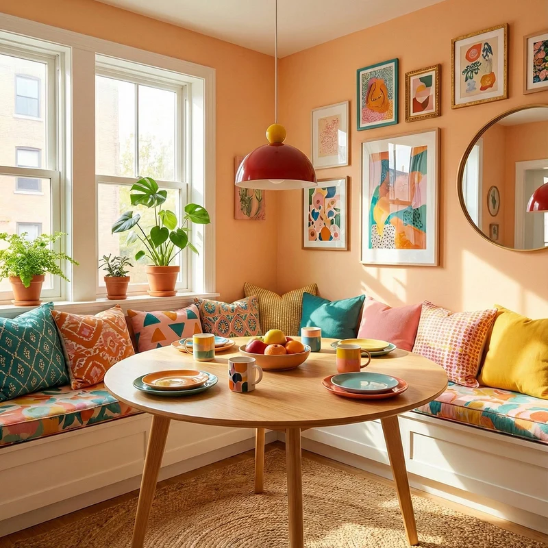 Kleurrijke Hanglamp Metaal Ø35cm Eigentijds Design Eetkamer Keuken | Sansoti