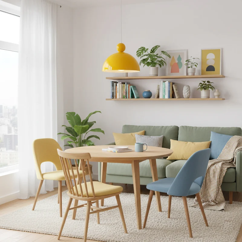 Kleurrijke Hanglamp Metaal Ø35cm Eigentijds Design Eetkamer Keuken | Sansoti