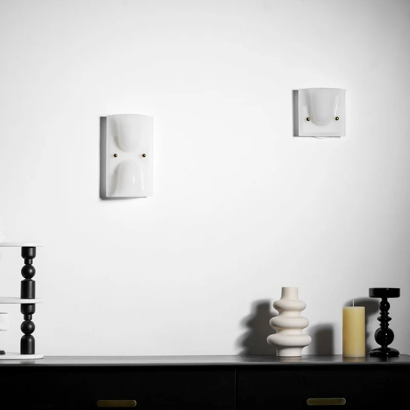 Mollo Wandlamp — Organische Hars & IJzer Wandverlichting | Sansoti