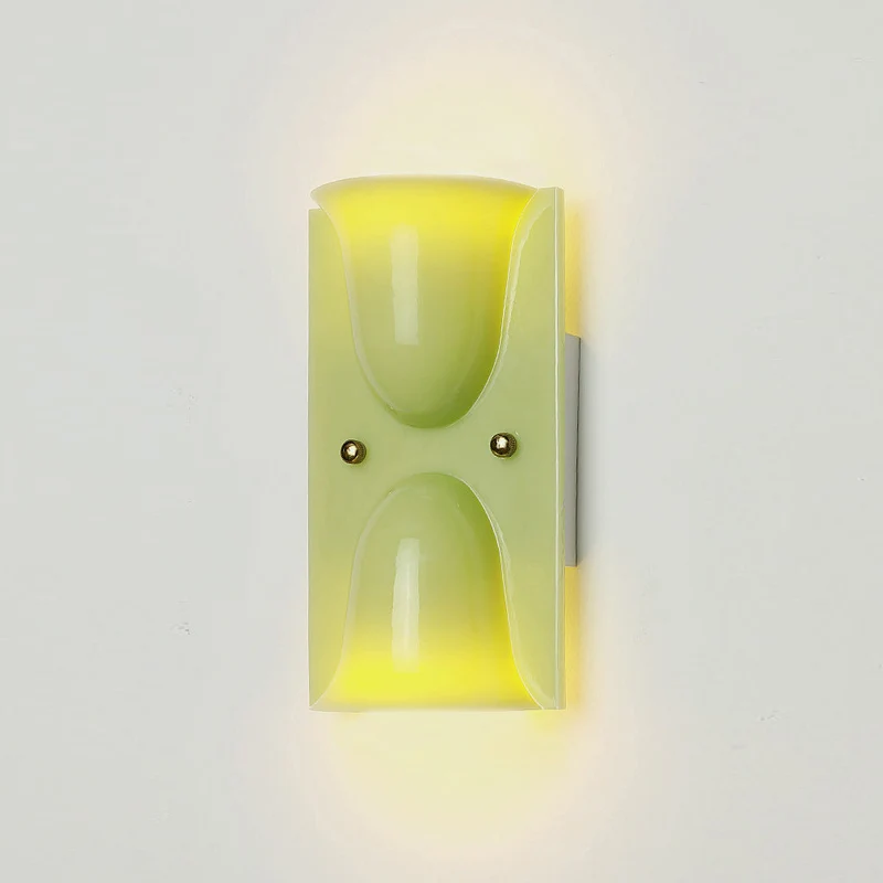 Mollo Wandlamp — Organische Hars & IJzer Wandverlichting | Sansoti