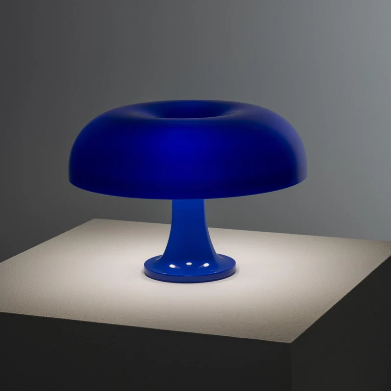 Paddenstoelvormige Tafellamp met 4 Lichtbronnen en Gedimde Retro Sfeer | Sansoti