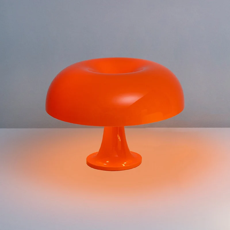 Paddenstoelvormige Tafellamp met 4 Lichtbronnen en Gedimde Retro Sfeer | Sansoti