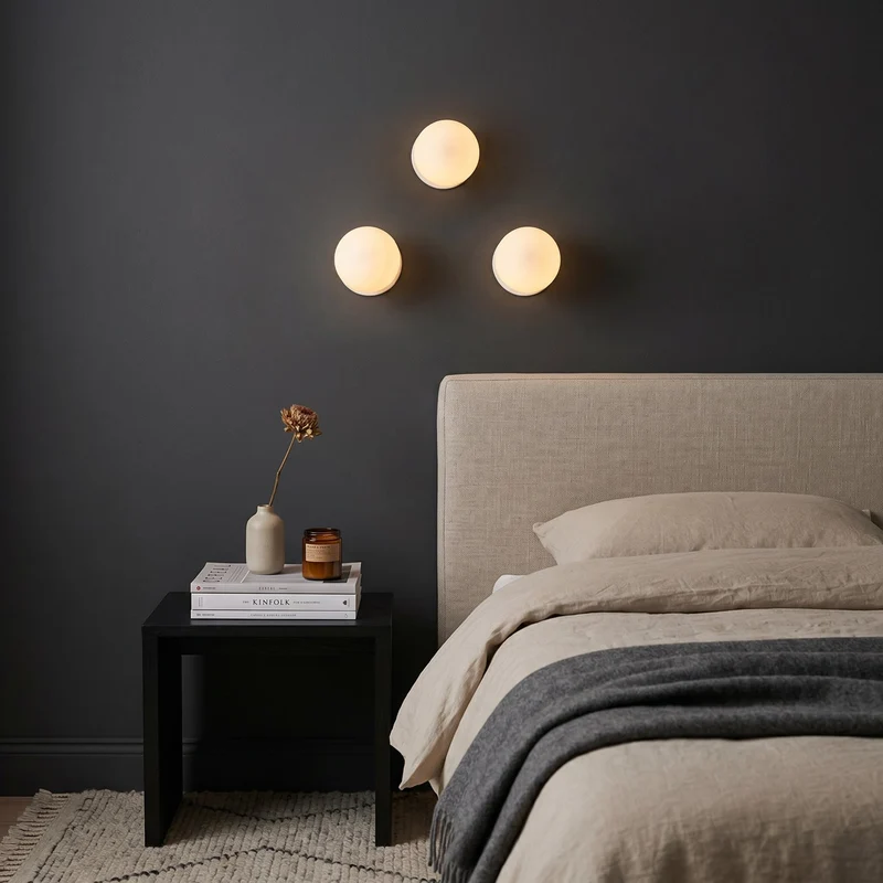 Glazen Wandlamp met Gouden of Zilveren Fitting – Modern Design voor Slaapkamer en Woonkamer | Sansoti