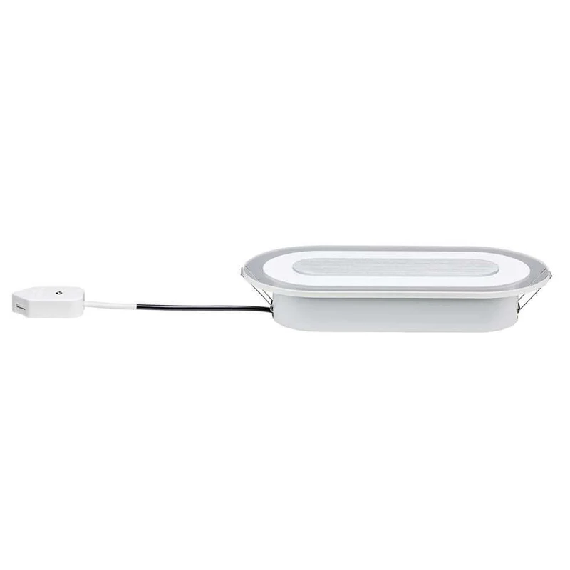 Premium EBL Set Whirl oval LED 1x8W 115x230mm Alu-Gedreht