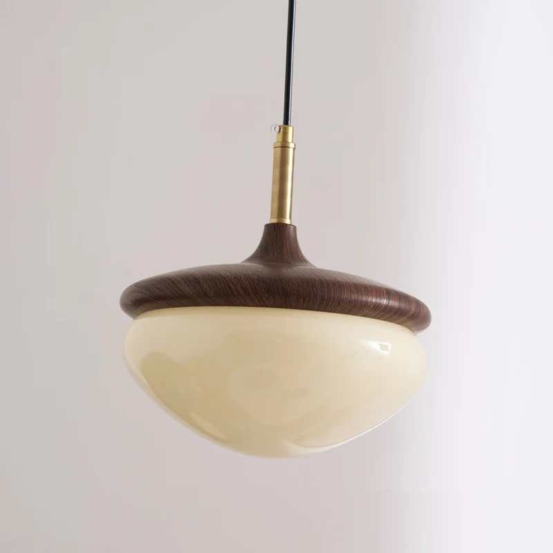 Vintage Hanglamp Metaal en Glas Beige-Goud 22 cm Scandinavische Sfeer Eetkamer Woonkamer | Sansoti