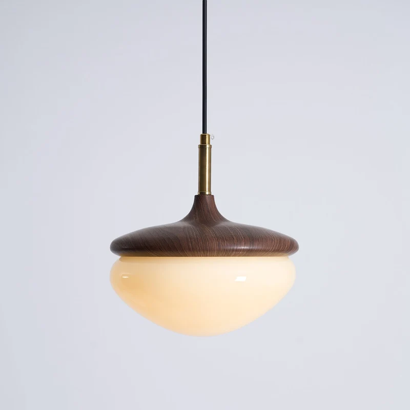 Vintage Hanglamp Metaal en Glas Beige-Goud 22 cm Scandinavische Sfeer Eetkamer Woonkamer | Sansoti