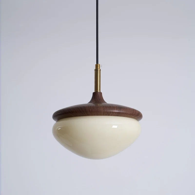 Vintage Hanglamp Metaal en Glas Beige-Goud 22 cm Scandinavische Sfeer Eetkamer Woonkamer | Sansoti