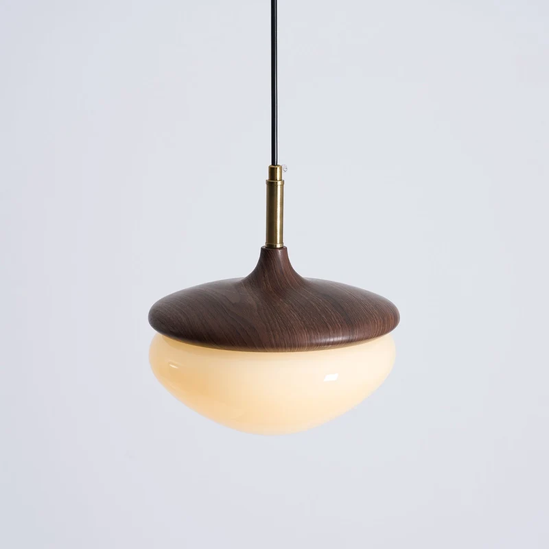 Vintage Hanglamp Metaal en Glas Beige-Goud 22 cm Scandinavische Sfeer Eetkamer Woonkamer | Sansoti