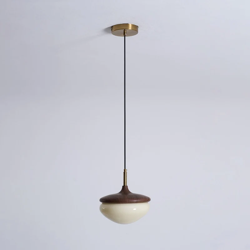Vintage Hanglamp Metaal en Glas Beige-Goud 22 cm Scandinavische Sfeer Eetkamer Woonkamer | Sansoti