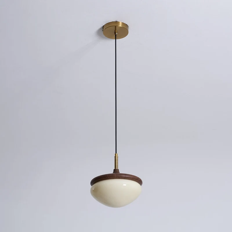 Vintage Hanglamp Metaal en Glas Beige-Goud 22 cm Scandinavische Sfeer Eetkamer Woonkamer | Sansoti
