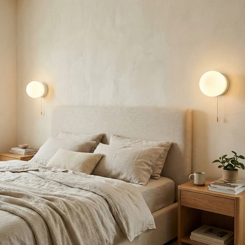 Glazen Wandlamp Scandinavisch Design met Ronde Bolkap Wit Glas G9 Fitting Compact & Modern Sfeervol voor Slaapkamer Hal | Sansoti