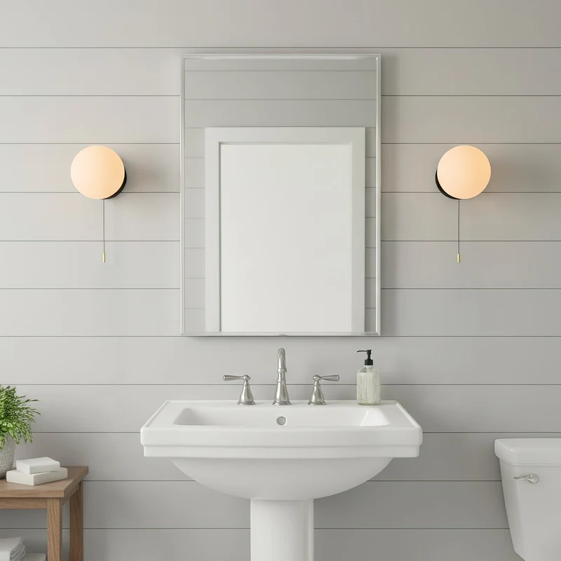 Glazen Wandlamp Scandinavisch Design met Ronde Bolkap Wit Glas G9 Fitting Compact & Modern Sfeervol voor Slaapkamer Hal | Sansoti