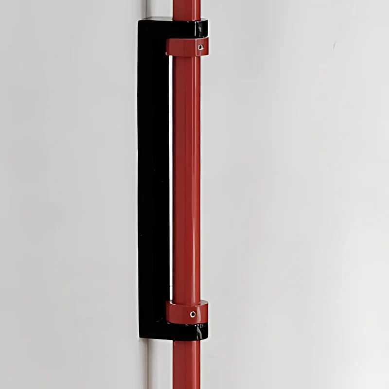 Geometrische Wandlamp Plug-In met Dimfunctie – Rood & Zwart Metalen Design – 3 Maten S/M/L | Sansoti
