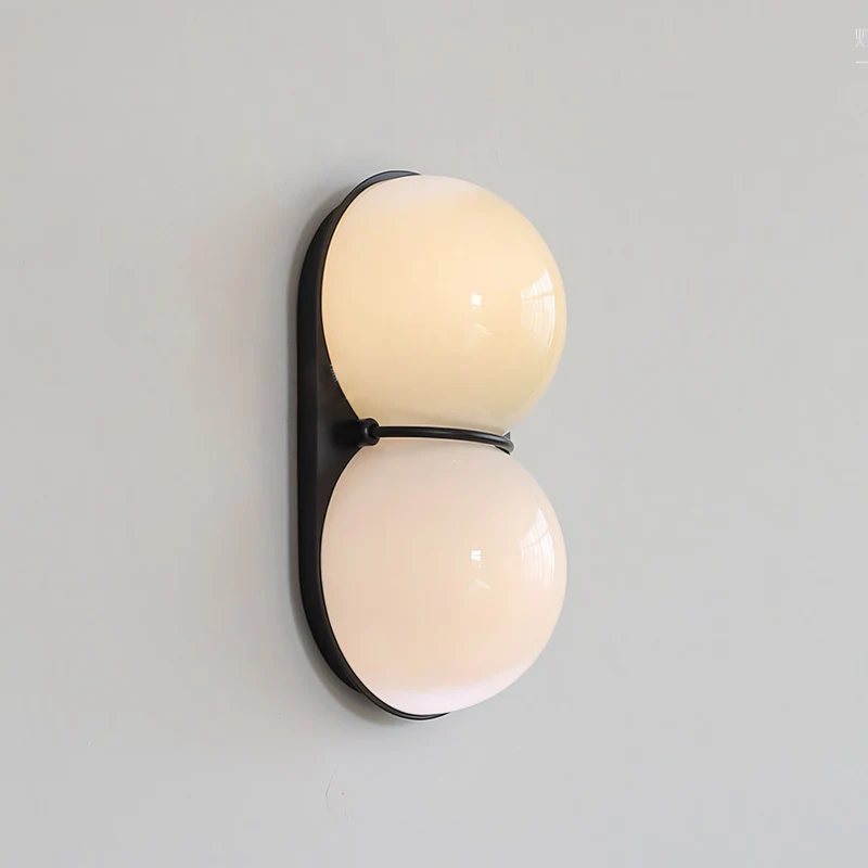 Moderne Dubbele Glazen Wandlamp – Speelse Verlichting met Gekleurde Glazen voor Slaapkamer & Kinderkamer | Sansoti