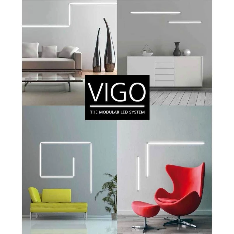LED Strahler-Endstück Vigo Weiß