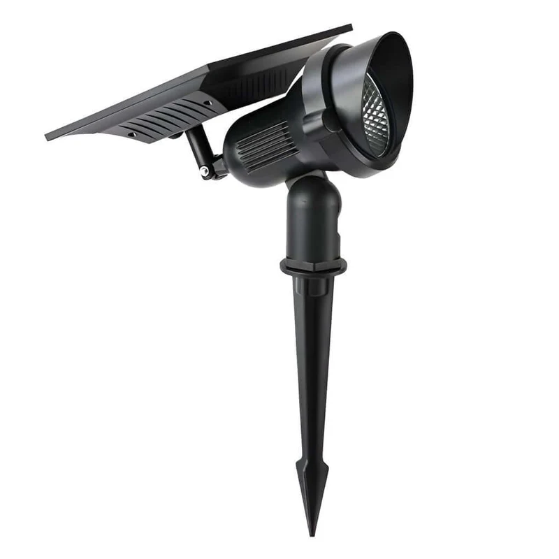 Solar Tuinspot LED RGB Buitenlamp IP65 Verstelbare Kop Aluminium Gazonverlichting | Sansoti