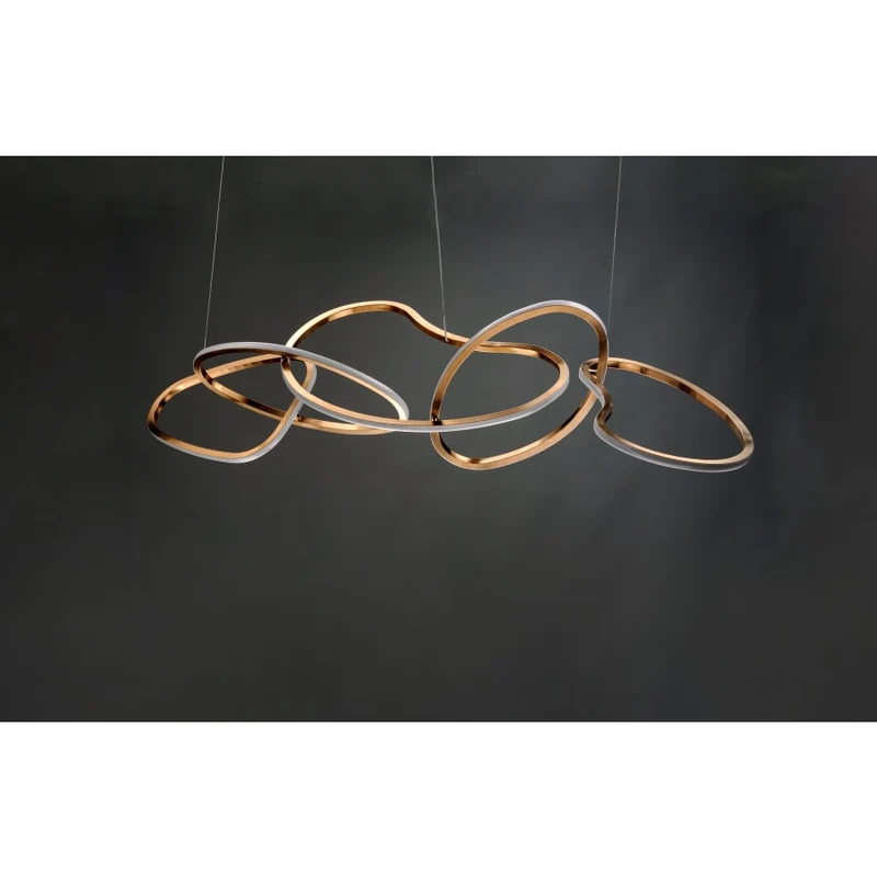 Abstracte LED Kroonluchter 140 cm Modern Design Eetkamer Verlichting | Sansoti