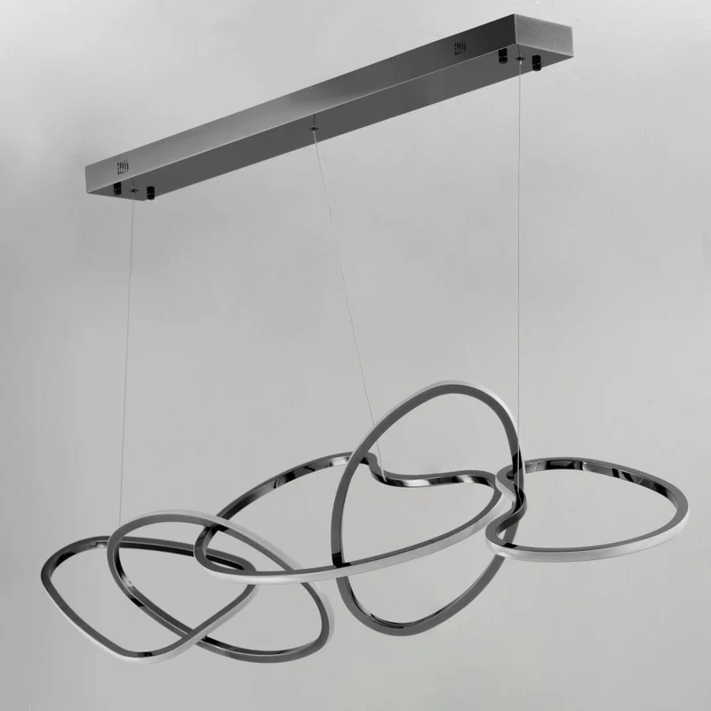 Abstracte LED Kroonluchter 140 cm Modern Design Eetkamer Verlichting | Sansoti