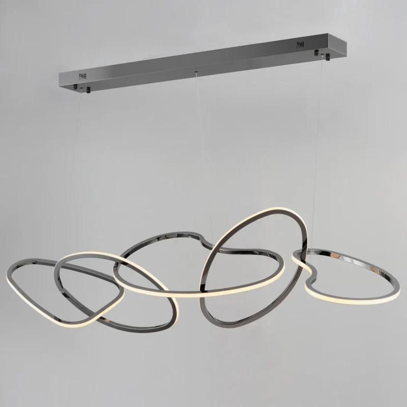 Abstracte LED Kroonluchter 140 cm Modern Design Eetkamer Verlichting | Sansoti